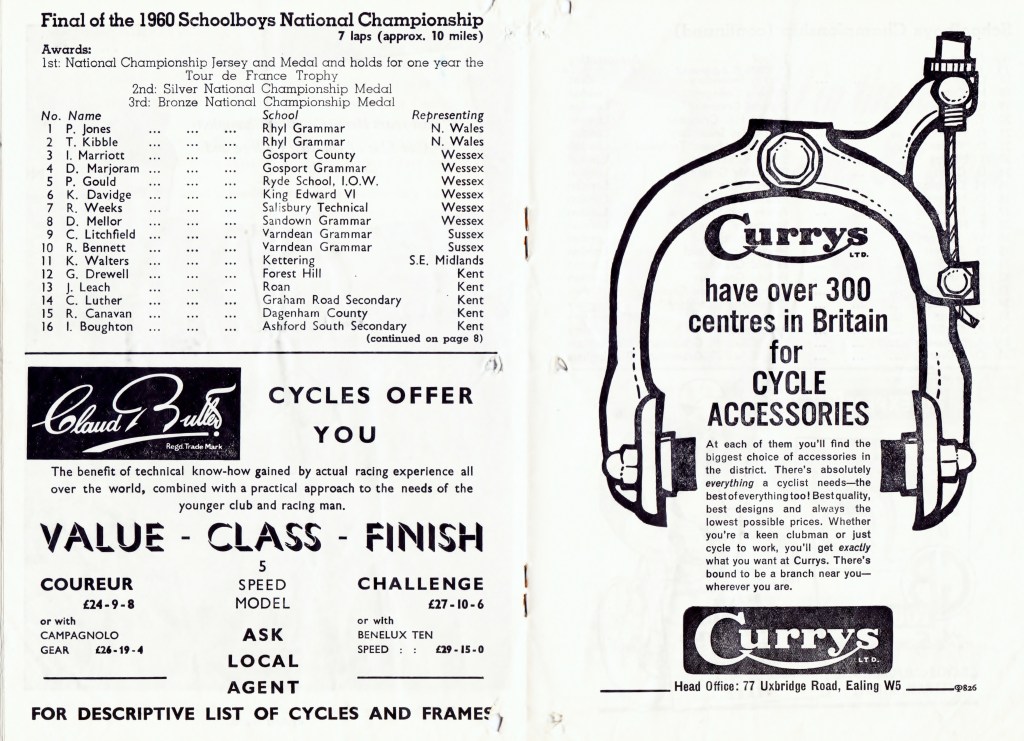 Schoolboys Championship, mostly London